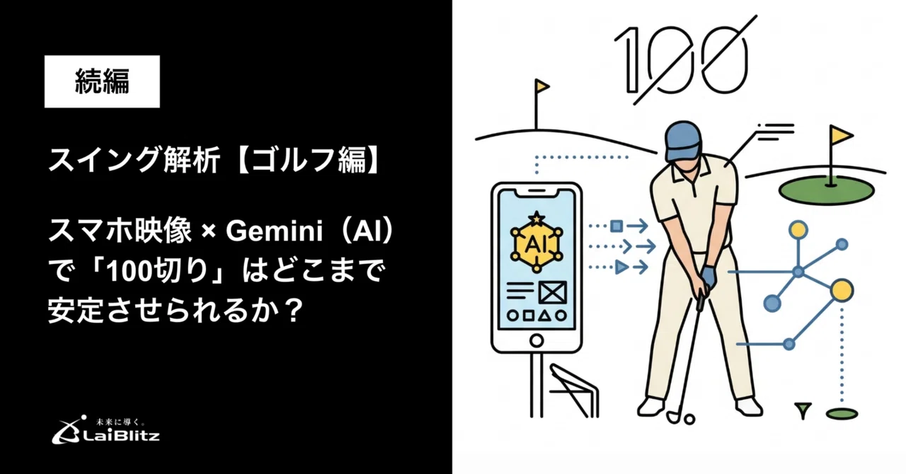 【スポーツAI】 〈続編〉スマホ映像 × Gemini（AI）で「100切り」はどこまで安定させられるか？――ラウンド中インストラクション実験